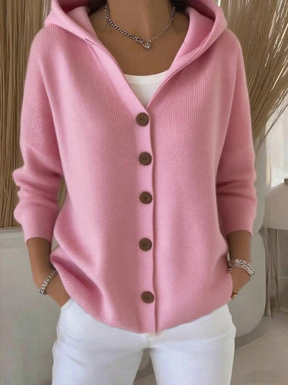Elvira | Stickad cardigan med huva