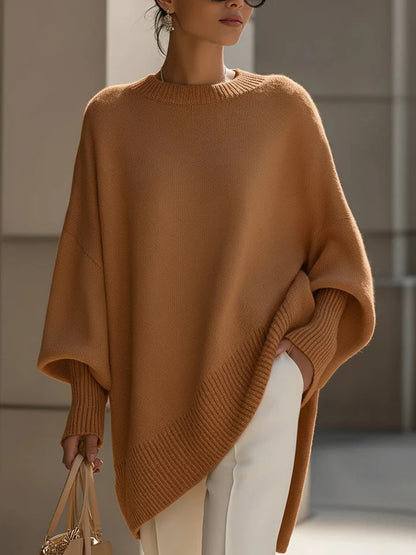Jennifer | Oversized draperad tröja med vid halsringning