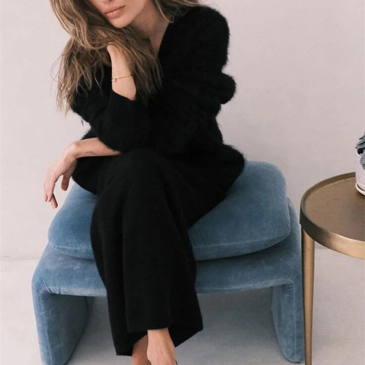 Alma Mjuk V-ringad Cardigan