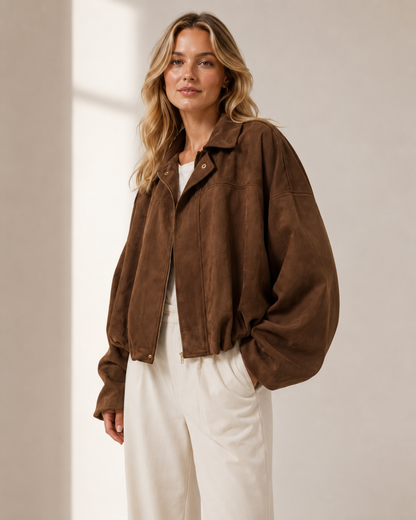 Mjuk Oversized Mockajacka.