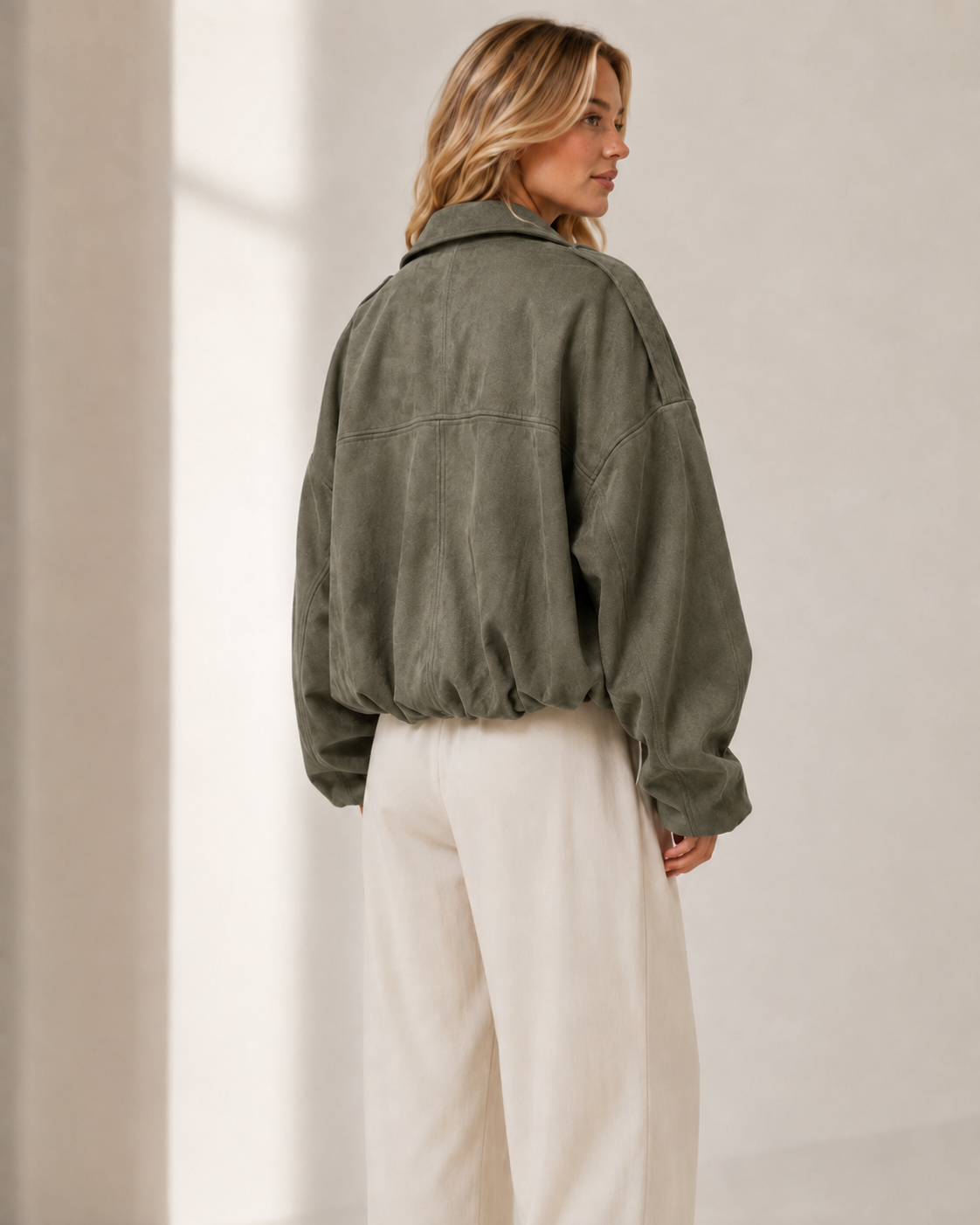 Mjuk Oversized Mockajacka.