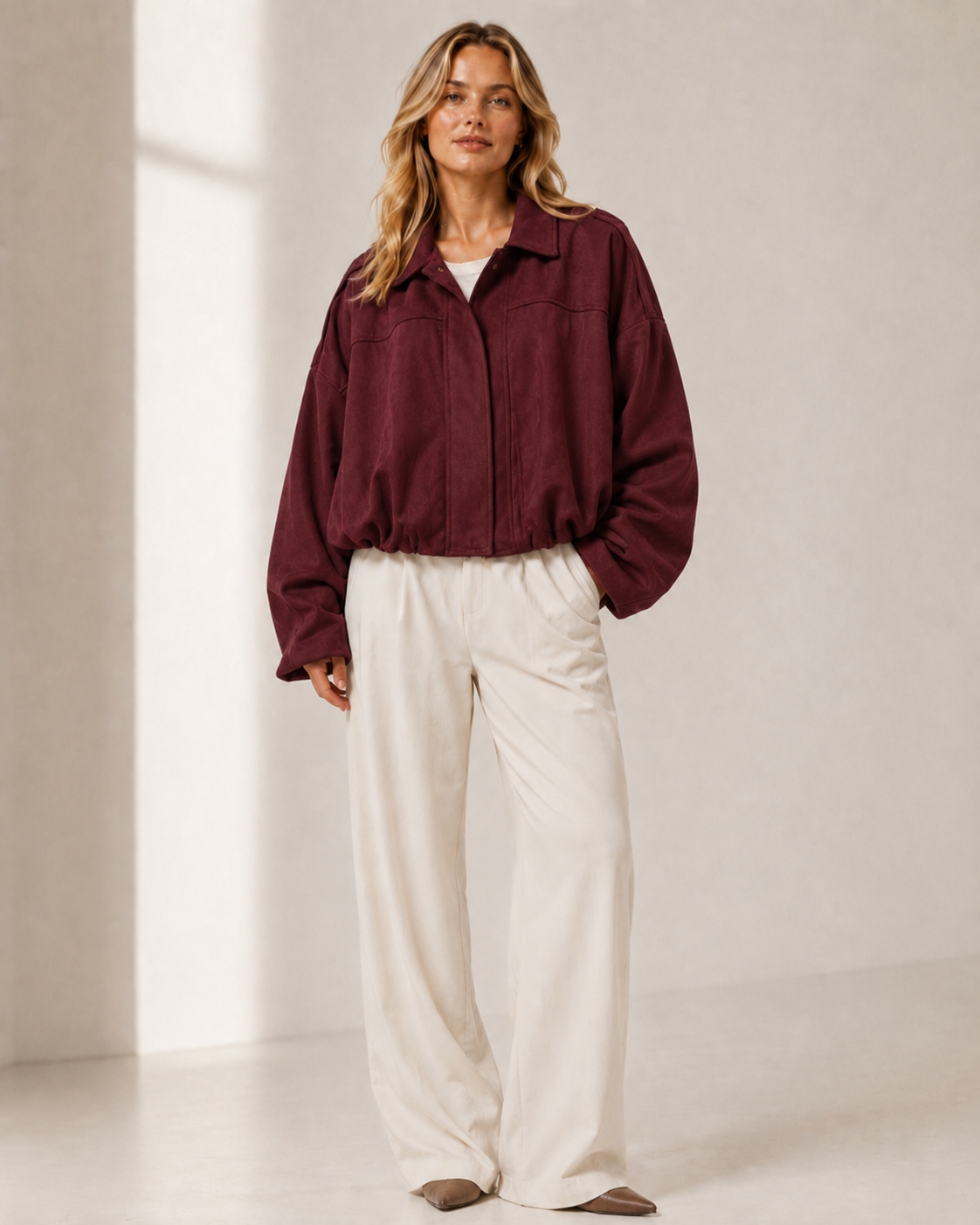Mjuk Oversized Mockajacka.