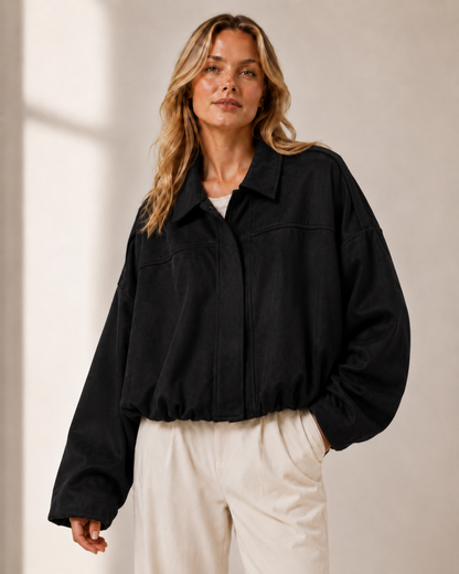Mjuk Oversized Mockajacka.