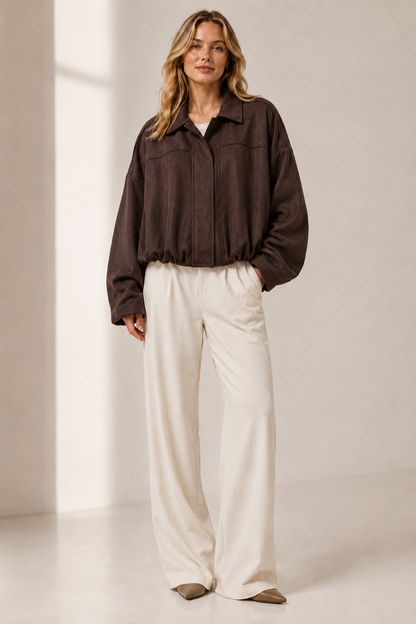 Mjuk Oversized Mockajacka.