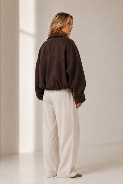 Mjuk Oversized Mockajacka.