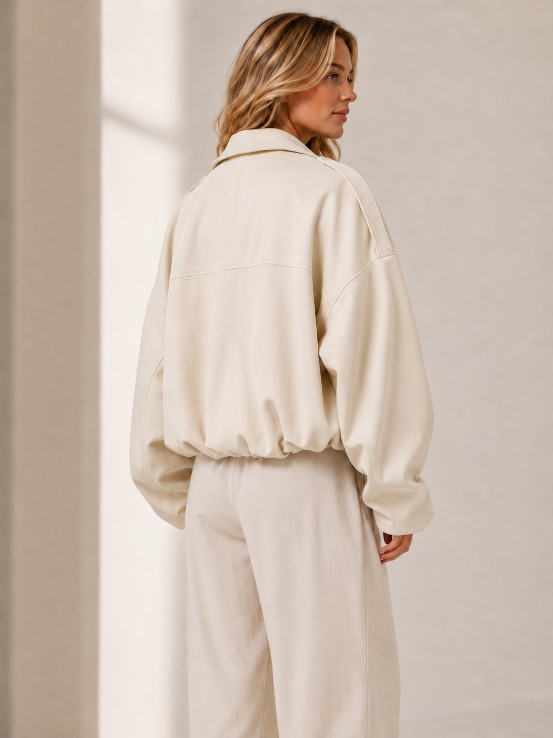 Mjuk Oversized Mockajacka.