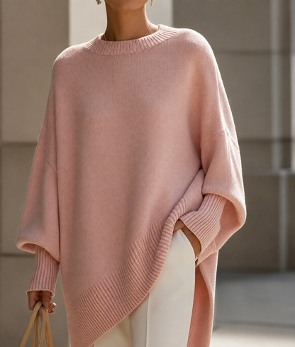 Jennifer | Oversized draperad tröja med vid halsringning