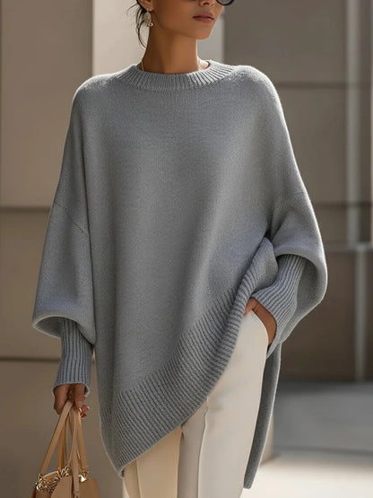 Jennifer | Oversized draperad tröja med vid halsringning